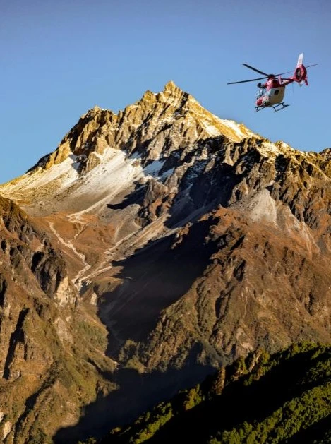 Ama Yangri helicopter tour at "The Mother Protector's Viewpoint" in the Helambu region near Kathmandu