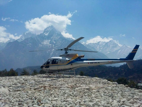 Dingboche to Lukla Helicopter Flight