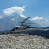 Dingboche to Lukla helicopter flight for trekkers in the Everest region, a quick and safe 15-minute transfer