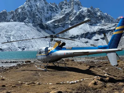 Gokyo to Lukla Helicopter Flight