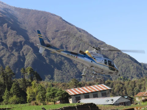 Kothe to Kathmandu Helicopter Flight