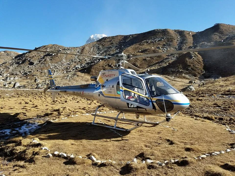 Pheriche to Kathmandu Helicopter Flight
