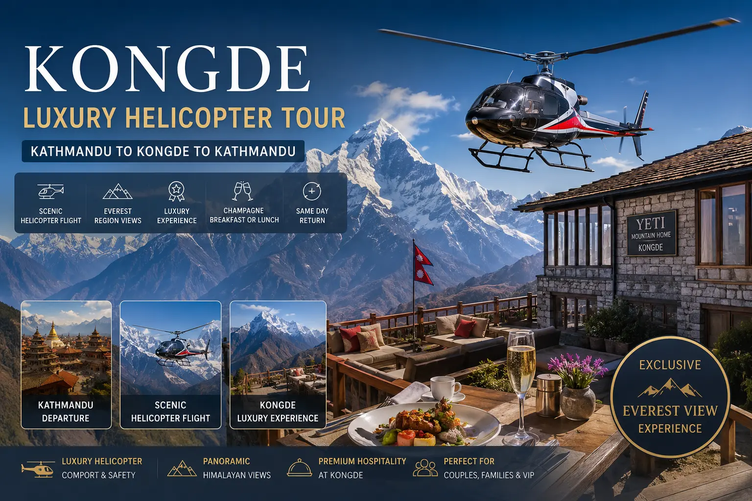 Kongde Luxury Helicopter Tour
